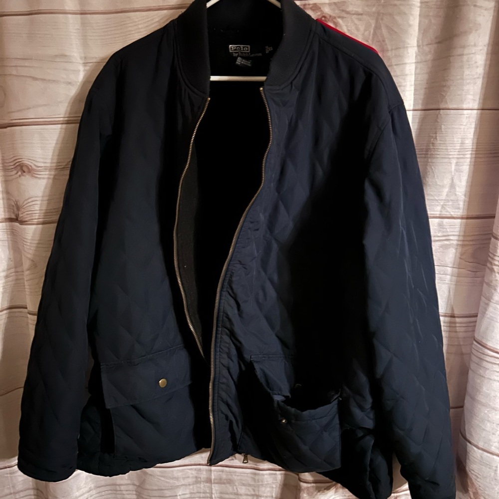 Ralph Lauren Polo QUILTED Navy Blue Coat men’s XL